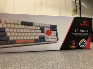 Redragon Trundle K668 Wired 108 Key RGB Mechanical Keyboard + Extra Keycaps - Picture 1 of 2