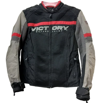 Victory Motorcycles Skyline Mesh Riding Jacket Mens Small Protect Armor No Liner - Image 1 of 4