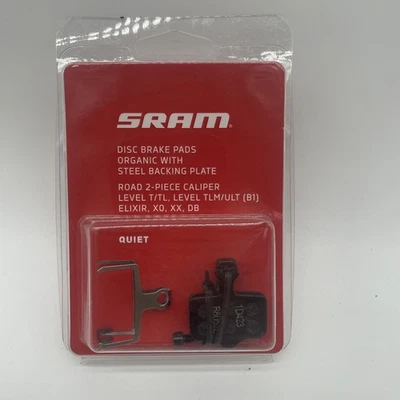 Дисковые тормозные колодки SRAM — органическое соединение, со стальной подложкой, тихие, для уровня, DB, - Изображение 1 из 2