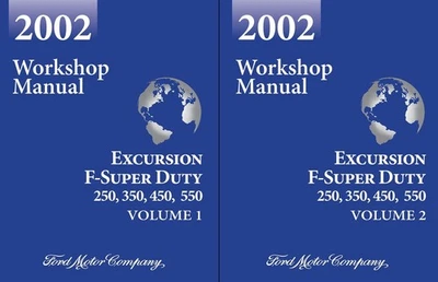 Ford F-Super Duty 250 2002, 350, 450, 550 y manual de taller de excursiones Foto 1 de 4