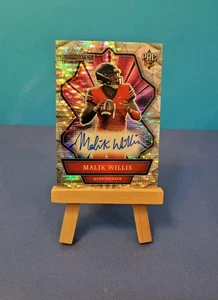🔥Malik Willis 2021 Wild Card Alumination- PRC Rookie Auto. Silver Pulsar /25 RC - Picture 1 of 4