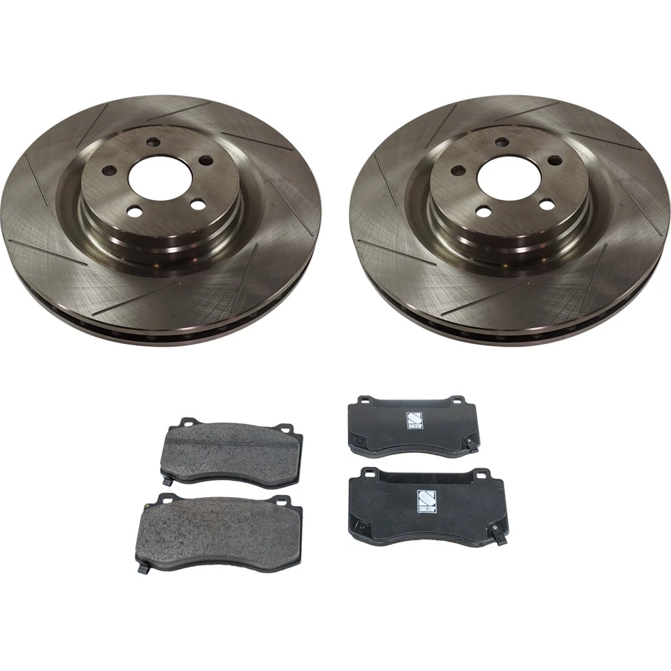 Disc Brake Rotor and Pad Kit For 2008-2020 Dodge Challenger 06-18 Charger Front Foto 1 de 4