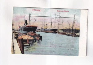 F4646) Ansichtskarte, HAMBURG - Segelschiffhafen - altes LEPORELLO Album 1911 - Bild 1 von 3