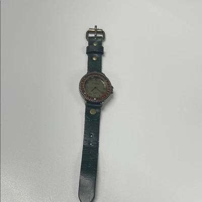 Correa/correa de cuero para reloj pulsera de cuarzo analógico Strada Gemmed Foto 1 de 4