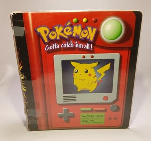 Vintage 1999 Pokémon Binder Official Nintendo TCG 3-Ring Card Album Ordner - Bild 1 von 5