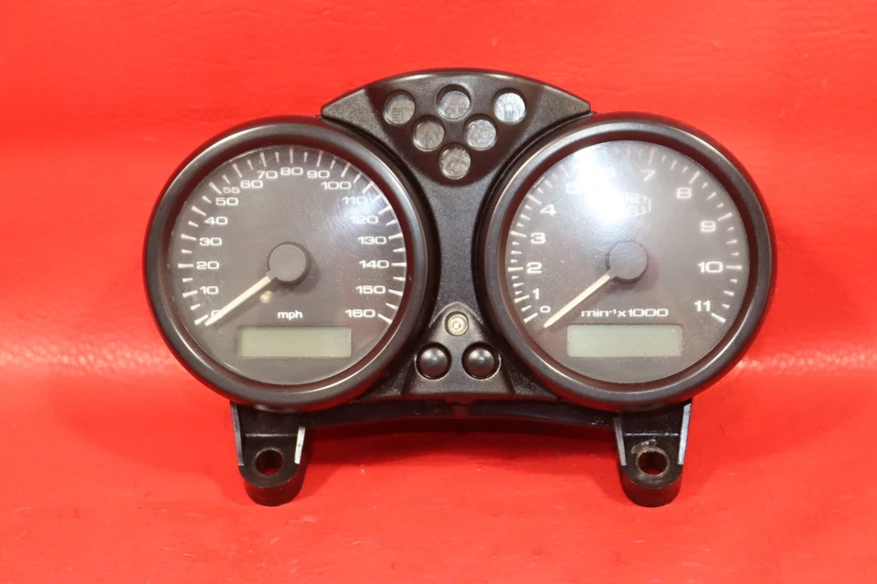 2005 DUCATI MONSTER 620 DARK GAUGES METER SPEEDOMETER TACHOMETER SPEEDO TACH 30k - Image 1 of 4