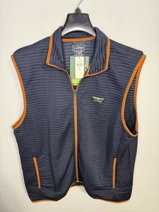 NUEVO CON ETIQUETAS LL Bean Hombres Chaleco Airlight Reg Azul Marino Ligeramente Ajustado Cremallera Completa Talla Grande - Imagen 1 de 9