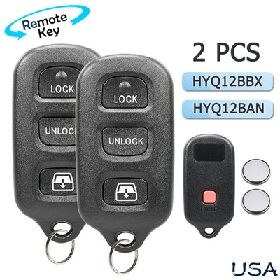 2 For 2001 - 2004 2005 2006 2007 2008 2009 Toyota Sequoia Keyless Remote Key Fob - Image 1 of 4