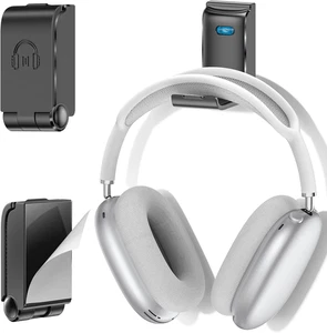 Headphone Stand Wall Mount, Gaming Headset Wall Shelf & Desk Holder, Hook Hanger - Picture 1 of 12
