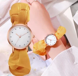 Ladies Women Quartz Wrist Watch bangle Style Syrap. Yellow And Rose Gold - Picture 1 of 4