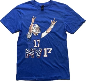 NEW-Gildan Mens Size S Josh Allen Buffalo Bills Cotton ShortSleeve T-Shirt Blue - Picture 1 of 8