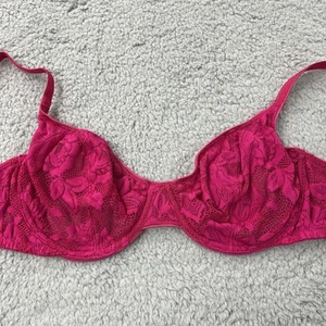 Y2k Victoria Secret Bra 36C Underwire 3701 Red Lace - Picture 1 of 9