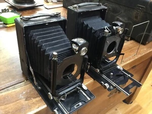 2 cámaras plegables vintage Zeiss Ikon y Mercur Laack Rathenow + estuche - Imagen 1 de 8