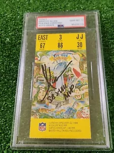 Marcus Allen Signed Authentic Super Bowl SB XVIII Ticket Stub "SB XVIII MVP" PSA - Picture 1 of 2