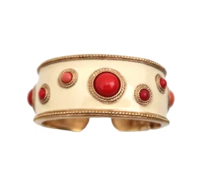 vtg KENNETH JAY LANE Enamel cuff bracelet - Picture 1 of 4