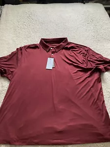 Camisa Polo Van Heusen Hombre Manga Corta Rojo-Marrón Grande y Alta Talla 3XL - Imagen 1 de 8