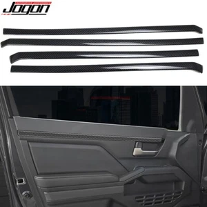Carbon Look Front Rear Door Panels Trim For Toyota Tacoma TRD Off-Road Pro 2024+ - Picture 1 of 13