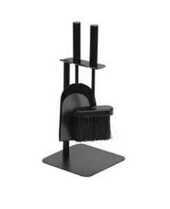 Jumbuck 2 Piece & Stand Compact Fire Tool Set Black - Picture 1 of 3