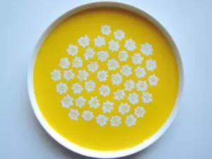 marimekko Puketti plate 20cm yellow porcelain 现货樱花团黄色20厘米盘子芬兰限定 プケッティ プレート - Picture 1 of 2