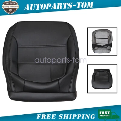 Cubierta de asiento de cuero inferior del lado del conductor negra para Volkswagen Jetta 2011 2012 2013 Foto 1 de 4