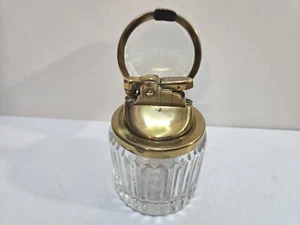 Working Vintage CRYSTAL Glass EGG SHAPED Lighter 7692/40 - Picture 1 of 10