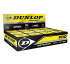 Dunlop Squash Balls - PRO - Double Yellow Dot - WSF & WSA & PSA Official Ball