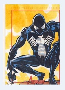 2012 Marvel Greatest Heroes Avengers sketch card Rooth Spiderman