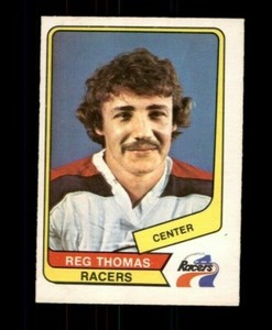  1976-77 O-Pee-Chee WHA #82 Reg Thomas RC EXMT (ref 119051)