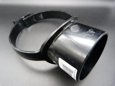 110mm Bodenrohr schwarz Strap on Boss Ablaufrohr Adapter fertig 40mm oder 32mm Boss - Bild 1 von 4