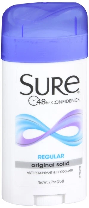 Sure Original Solid Anti Perspirant & Deodorant Regular Scent 2.7 oz - Image 1 of 1