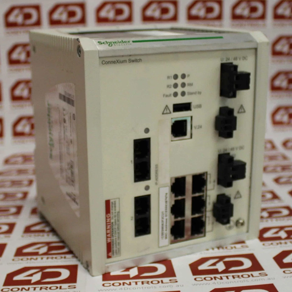 TCSESM063F2CU1 | Schneider | Connexium Extended Switch 6TX / 2FX-MM, Used (UPP) - Image 1 of 1