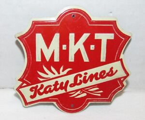 Post Sugar Crisp Cereal Tin Railroad Emblem: M-K-T Katy Lines