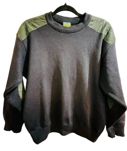 Emaroo Australian Wool Knit Sweater With Shoulder & Elbow Patches - Used - READ - Picture 1 of 10