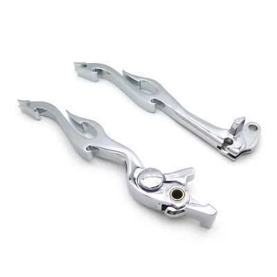 Brake Clutch Levers Controls For Suzuki GSXR600 '97-'03/ TL1000S '97-'01 Chrome - Image 1 of 4