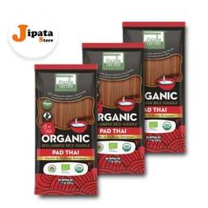 Pad Thai Red Jasmine Rice Noodles Stick Gluten-Free Low Fat 3 pcs. - Picture 1 of 7