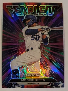 Mookie Betts 2022 Panini Prizm Fearless Silver Prizm #FL-5 MLB Dodgers - Imagen 1 de 2