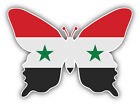 Syria Flag Butterfly Car Bumper Sticker Decal