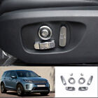 For Discovery Sport 2020-2024 Matte Silver Power Seat Control Button Cover Trim