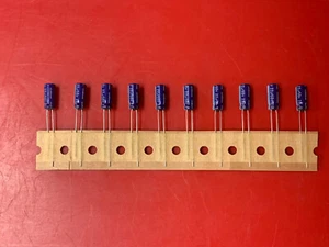 10x UVX1H220MDA NICHICON CAPACITOR ALUMINUM LYT 22UF 50V 5X11 2LS RADIAL - Picture 1 of 5