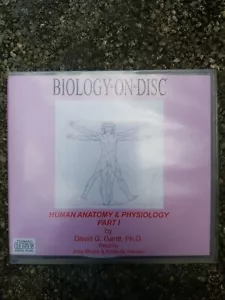 Human Anatomy & Physiology Part 1 Biology-On-Disc Unabridged AUDIO CD Set Gantt  - Picture 1 of 2