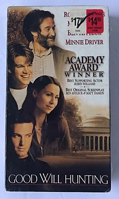 NEW SEALED Good Will Hunting VHS Robin Williams, Matt Damon, Ben Affleck - Image 1 of 4