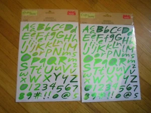 Neu! 2 x 72 Stück Crafter's Square Alphabet Aufkleber Buchstaben A bis Z & Zahlen - Bild 1 von 1