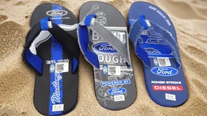 FORD MEN'S SPORTS SANDALS THONG FLIP FLOPS BEACH POOL INDOOR OUTDOOR - Picture 1 of 5