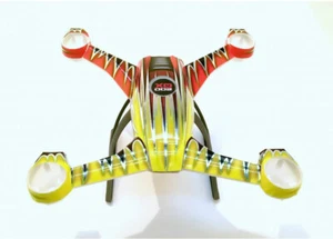 Xtreme Blade 200QX Pre-Cut Body Sticker Set (Red & Yellow) 200QX03-RY - Picture 1 of 5