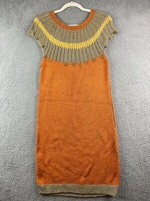 Vestido suéter vintage años 80 INDIGO tejido mini vestido talla 2 o mujer pequeño Foto 1 de 4