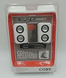 Coby Compact MP3 Stereo Speaker System Model No: CS-MP47 New In Box 2006 - Picture 1 of 8