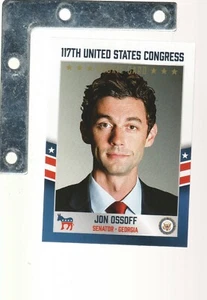 Tarjetas fascinantes 2021 Congreso de los Estados Unidos #19 Jon Ossoff DEM GEORGIA SENADO NOVATO - Imagen 1 de 2