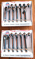 Chicago Bears Christmas Ornaments Candy Canes 2 Boxes Of 6 Candy Canes