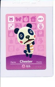 #251 Carta Amiibo Chester Animal Crossing NUOVA! Nintendo Copy #251 251 - Foto 1 di 2
