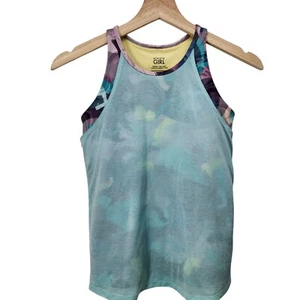 Athleta Girl Perfect Pair Tank Camisole L/12 Tie-Dye Design Made In Vietnam - Picture 1 of 7